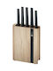 Richardson Sheffield Edge Messer Set mit Sockel aus Rostfreiem Stahl 5 Stück