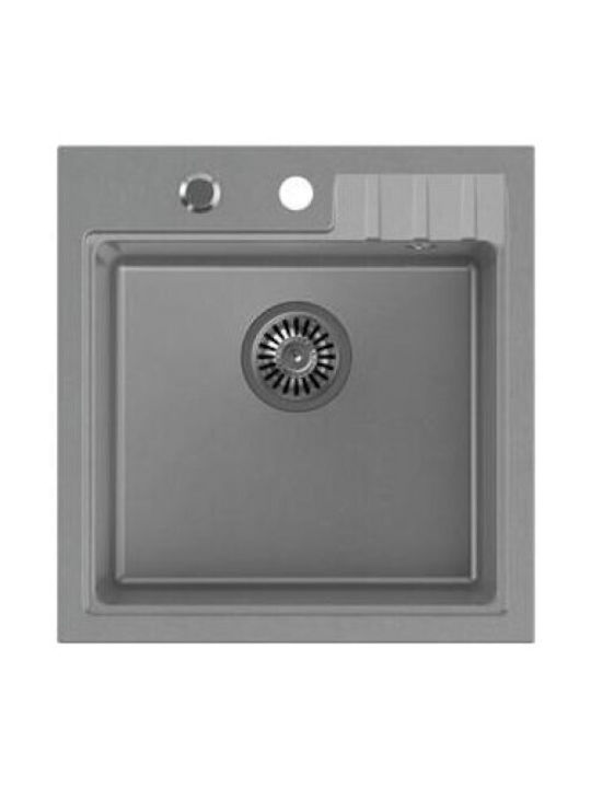 Steiner Drop-In Мивка от Синтетичен Гранит със смесител Ш50xД52см Сив