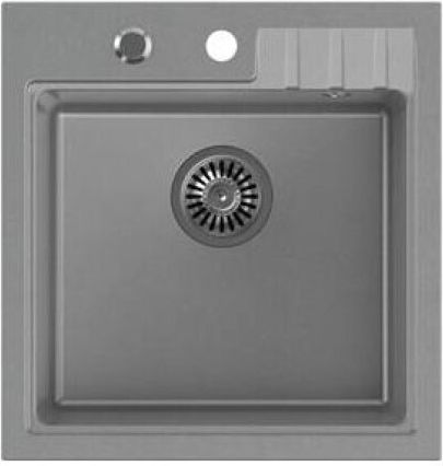 Steiner Quadron Peter 110 Drop-In Küchenspüle aus Flüssiger Granit M50xB52cm Graue