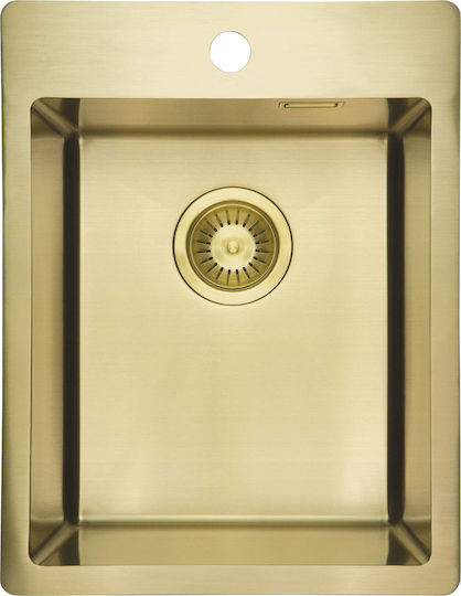 Deante Drop-In Küchenspüle Inox M50.5xP39cm Gold