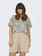 Women's Blouse Short Sleeve Olive
