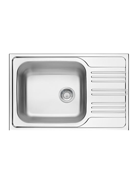 Deante Drop-In Мивка Inox със смесител Ш50xД78см Сребрист