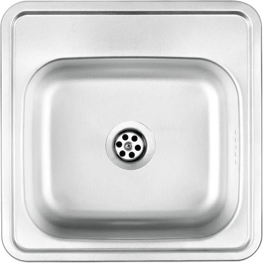 Deante Drop-In Chiuvetă Inox cu robinet L38xW38cm Argintiu
