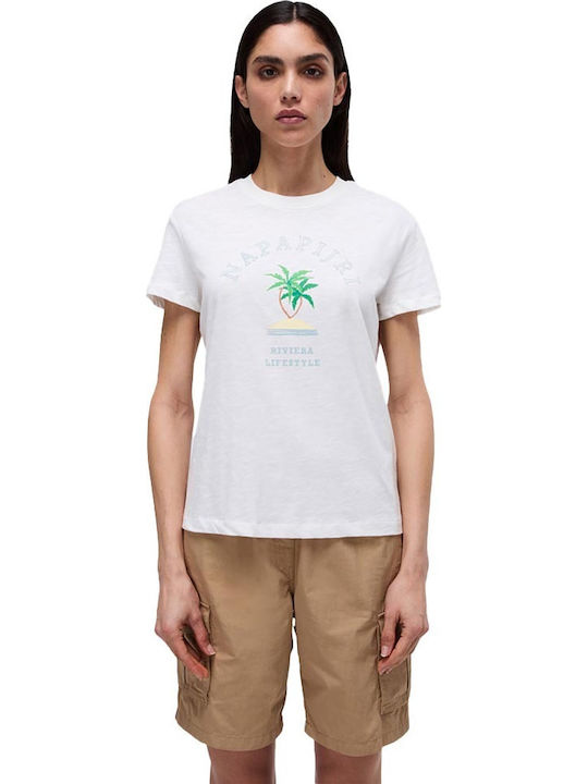 Napapijri Fete Women's Blouse Cotton White Heron
