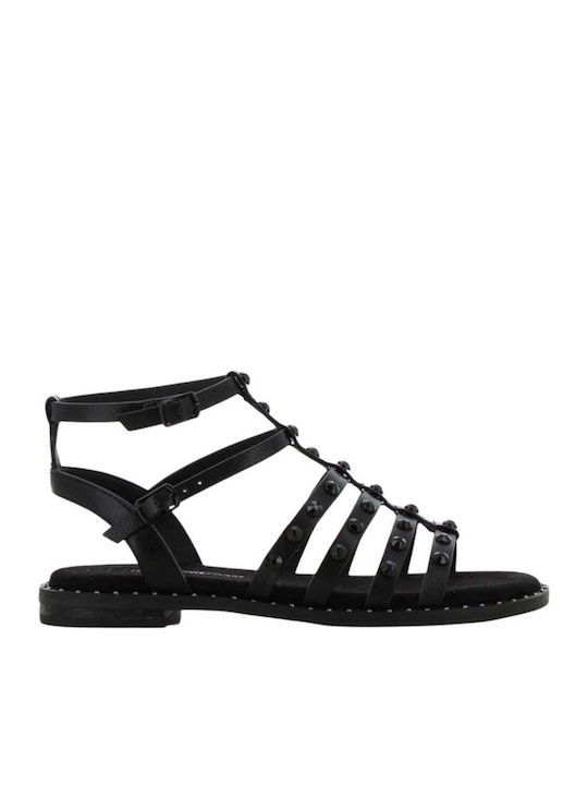 Γυναικεία Ανατομικά Σανδάλια Gladiator Μαύρα