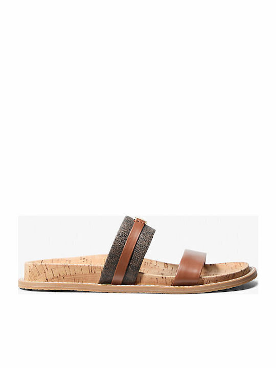 Mandy Signature Flat Γυναικεία Σανδάλια Καφέ