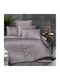 First Choice Set Huse Pentru Pilote Din Bumbac Dublu Cu 4 Fețe De Pernă Și 1 Cearceaf 200x220cm Violet