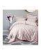 Cotton Box Bettbezug-Set Doppelbett mit 2 Kissenbezügen & 1 Bettlaken 200x220 Powder Pink