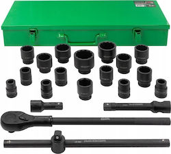 Rockforce Nüsse Pneumatisch Sechskant mit Vierkant-Antrieb 3/4" Set 21Stück Rockforce Nüsse Pneumatisch Sechskant mit Vierkant-Antrieb 3/4" Set 21Stück