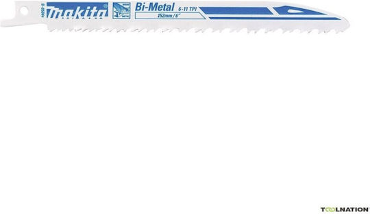 Makita Reciprocating Saw Blade Bim 152x0.9mm 25pcs Wood Metal PVC Fast