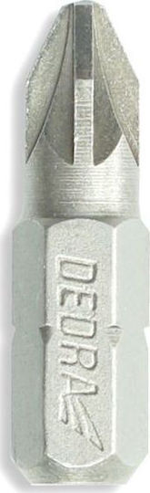 Dedra Pozidriv Screwdriver Bits Pz3x25mm 3pcs Blister 18a01pz30-03