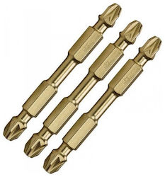 Makita Διπλη Μαγνητικη Μυτη Κατσαβιδι Pz3-65mm Ig 3 Τεμ