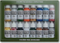 Acrylfarben Vallejo Folkestone Basics Set 16 Stück