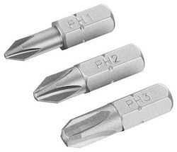 Irwin Μυτες Σετ 3τμχ 25mm Ph1 Ph2 Ph3 Blister