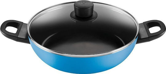 Ballarini Caprera Aluminum Pan with Lid with Non-Stick Interior Coating 28cm