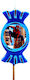 Osterkerze Spiderman Runde Handgefertigt 19cm
