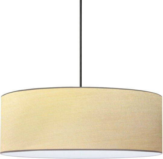 Pakketo Rufio Pendant Light Beige with Socket E27 50x50x20cm