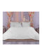 Pucioasa Pilotă Semi-dublu De Lână 180x210cm Alb 400 g/mp²Gsm