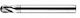 Carbide End Mill Baildon Din 6527 L Fwp2l 3 Mm Vhm Tialn Z2 57-7 Mm