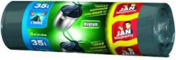 Jan Niezbędny Trash Bags Capacity 35lt with Drawstring 15pcs Green