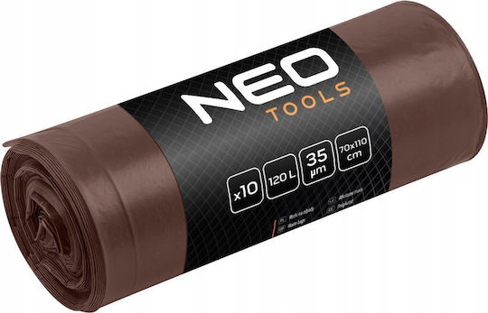 NEO Σακούλες Απορριμάτων για τον Κήπο Χωρητικότητας 120лт 10бр Кафяв