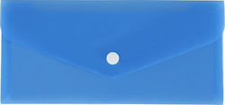 Mapă cu Buton Biurfol DL 21x9.9 PP Albastru