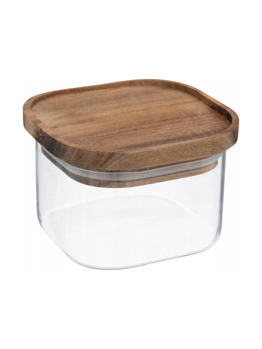 5Five General Use Glass Jar with Lid Transparent 400ml 1 Piece