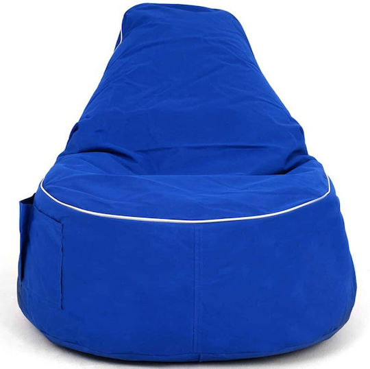Πουφ Αχλάδι Αδιάβροχο Golf Blue 80x30x75cm