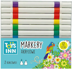 STNUX Acrylic Markers 1mm Set 12 Colours STNUX Acrylic Markers 1mm Set 12 Colours
