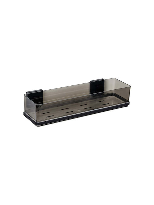 Wenko Badezimmerhaken & -halter Wandhalterung mit Schrauben 38,5x14,5cm Transparente
