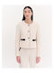 Forel Scurt Blazer pentru femei Sacou Vanilla