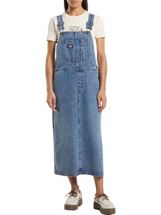Women's Jumpsuit Denim Rinsed Blue