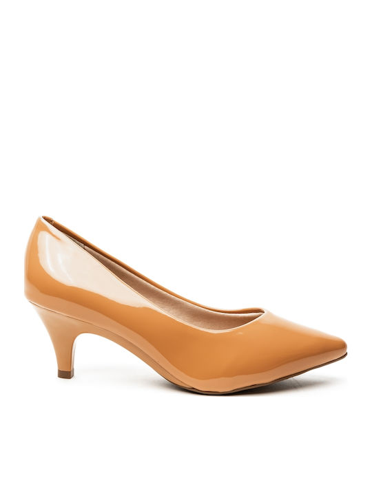 Patent Leather Pink Medium Heels