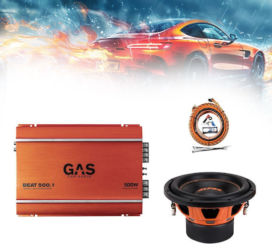 Gas-1chpack6 Komplettes Bass-Soundsystem 10” Gas Audio