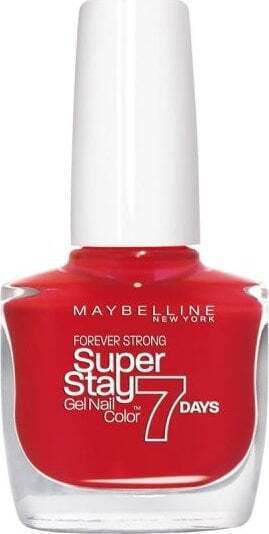 Maybelline Forever Strong Гланцов Лак За Нокти Червен 8 10ml