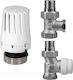 Invena Thermostatic Straight Flow Valve Pre-set Mini Head Adjustment 2 Prov 1