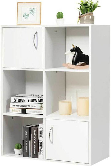 Bookcase 80x61.5x29.5cm White Bookcase 80x61.5x29.5cm White