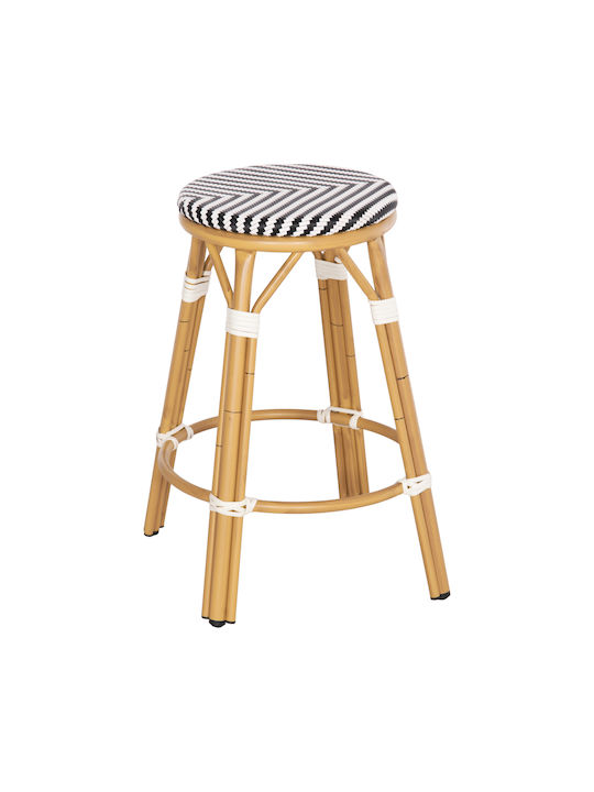 Stool for Bar Outdoor Chino Bamboo Look 43x43x65cm