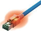 Sacon S/FTP Kat.6a Ethernet-Netzwerkkabel 0.5m Blau 1Stück