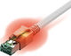 Sacon S/FTP Cat.6a Cablu de rețea Ethernet 3m Alb 1buc