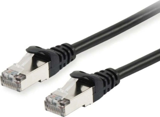 Equip S/FTP Cat.6 (Gigabit) Καλώδιο Δικτύου Ethernet 0.15m Μαύρο
