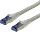 Roline S/FTP Cat.6a (Gigabit) Καλώδιο Δικτύου Ethernet 45m Γκρι