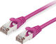 Equip S/FTP Cat.6 (Gigabit) Καλώδιο Δικτύου Ethernet 40m Μωβ