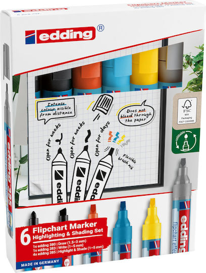 Flipchart Effektmarker 6 Farben