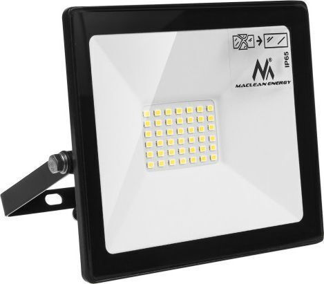 Maclean Energy Waterproof LED Floodlight 30W Cold White 6000K IP65