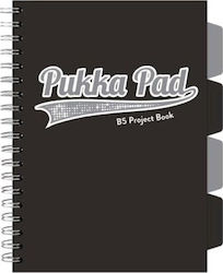 Pukka Pad Project Book Black B5/100s Square Black 3pcs