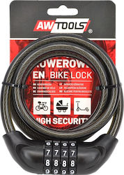 Κλειδαρια Ποδηλατου Awtools Fi 10 X 120cm Συνδυασμος