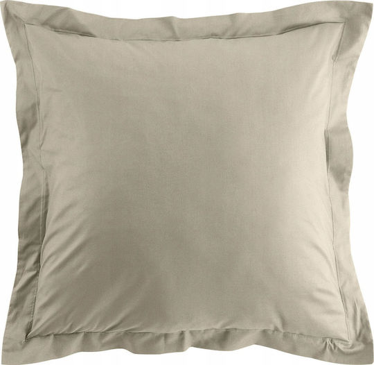 Douceur d'Intérieur Decorative Pillow Case Biolina Made of 100% Cotton Ecru 63x63cm