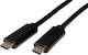 Red Fighter Редовна USB 2.0 Кабел USB-C мъжки - USB-C мъжки Черен 0.5м