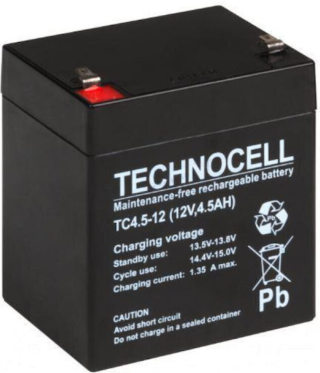 AGM Батерия UPS с Капацитет 4.5Ах и Напрежение 12V 1бр